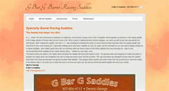 Desktop Screenshot of gbargbarrelsaddles.com