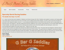 Tablet Screenshot of gbargbarrelsaddles.com